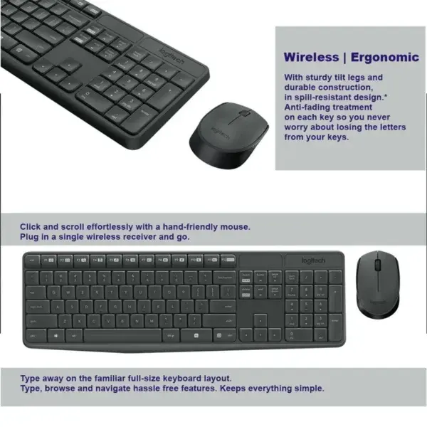 Logitech MK235 Wireless Mouse & Keyboard
